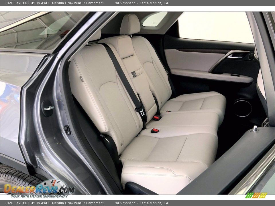 Rear Seat of 2020 Lexus RX 450h AWD Photo #19