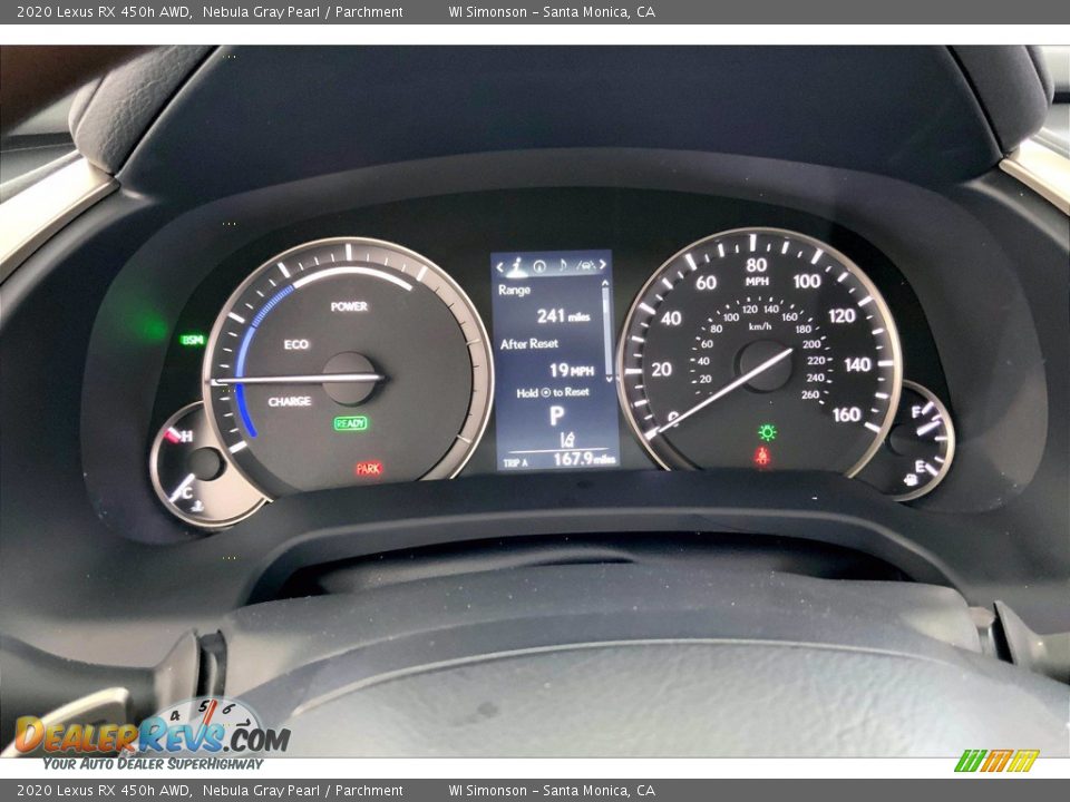 2020 Lexus RX 450h AWD Gauges Photo #23