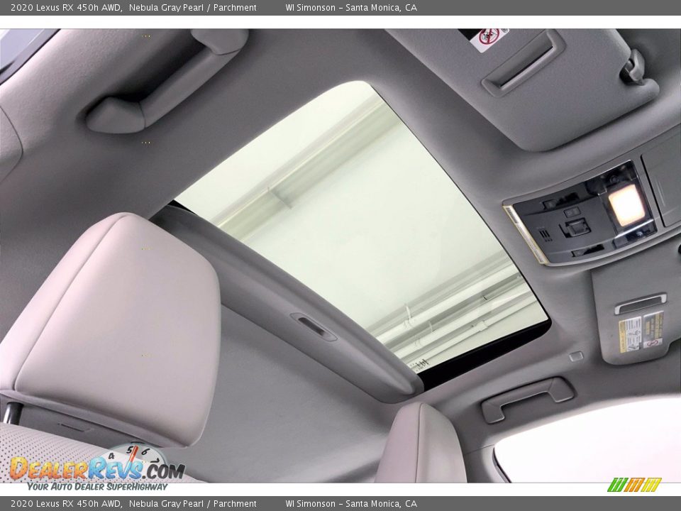 Sunroof of 2020 Lexus RX 450h AWD Photo #25