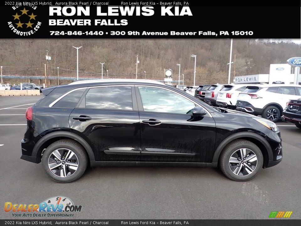 2022 Kia Niro LXS Hybrid Aurora Black Pearl / Charcoal Photo #1