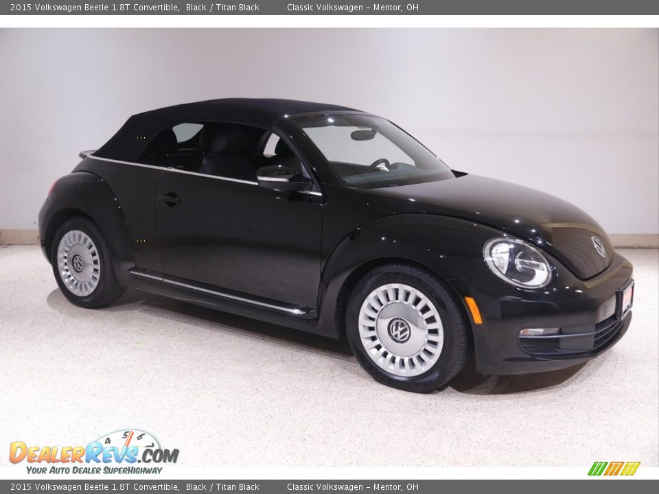 Black 2015 Volkswagen Beetle 1.8T Convertible Photo #2