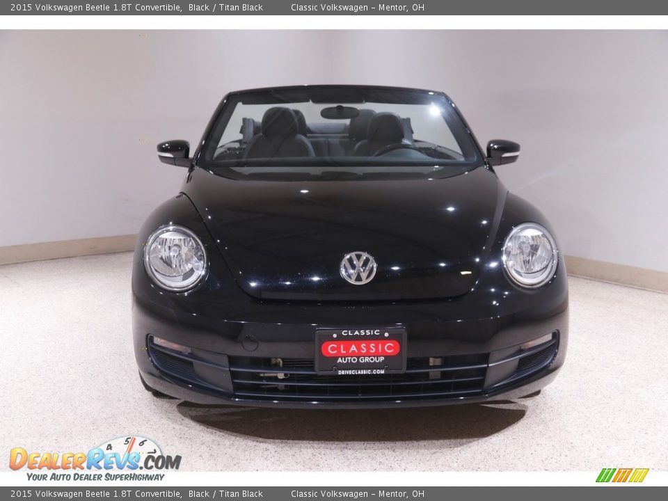 2015 Volkswagen Beetle 1.8T Convertible Black / Titan Black Photo #3