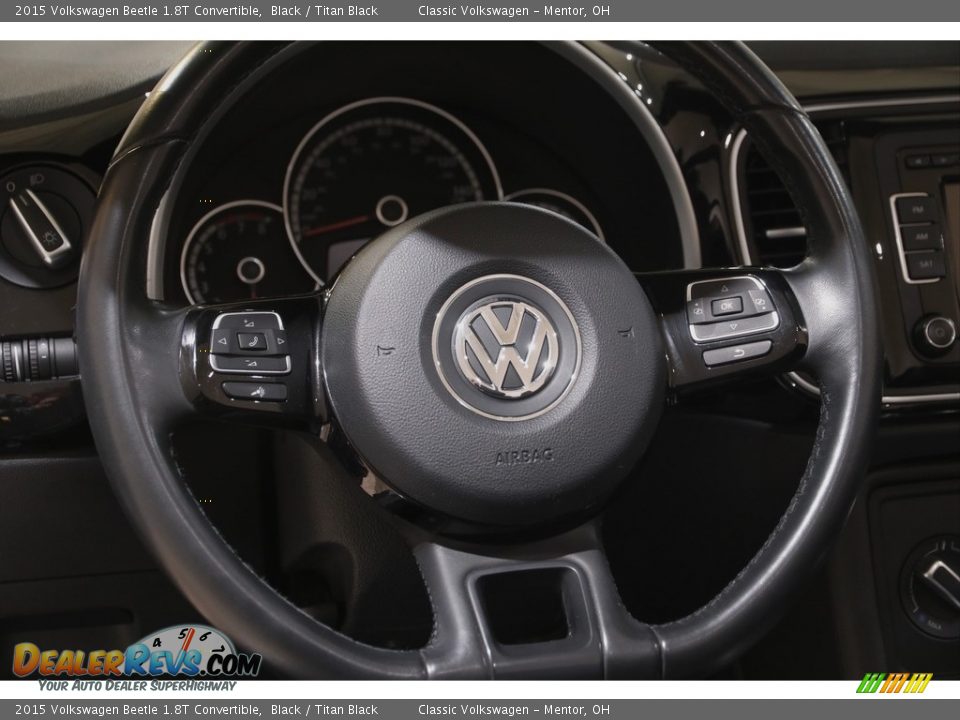 2015 Volkswagen Beetle 1.8T Convertible Steering Wheel Photo #8
