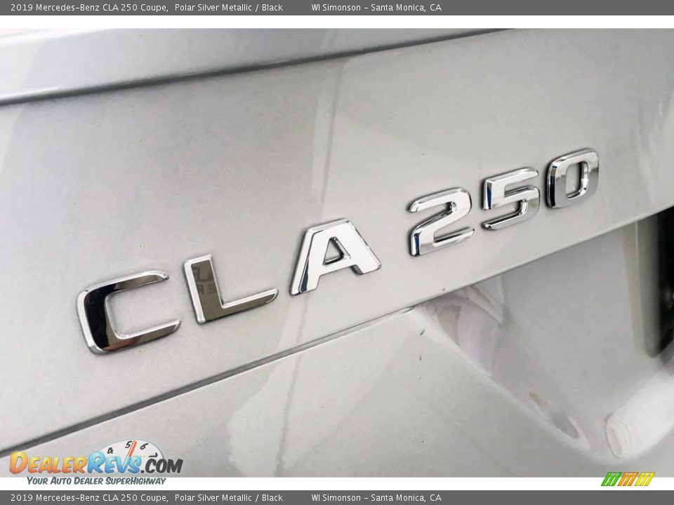 2019 Mercedes-Benz CLA 250 Coupe Polar Silver Metallic / Black Photo #7
