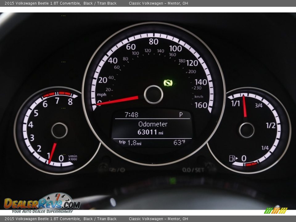 2015 Volkswagen Beetle 1.8T Convertible Gauges Photo #9