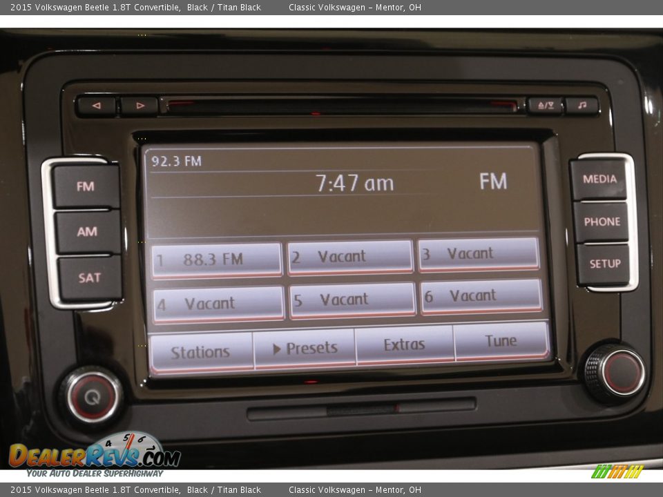 Audio System of 2015 Volkswagen Beetle 1.8T Convertible Photo #11