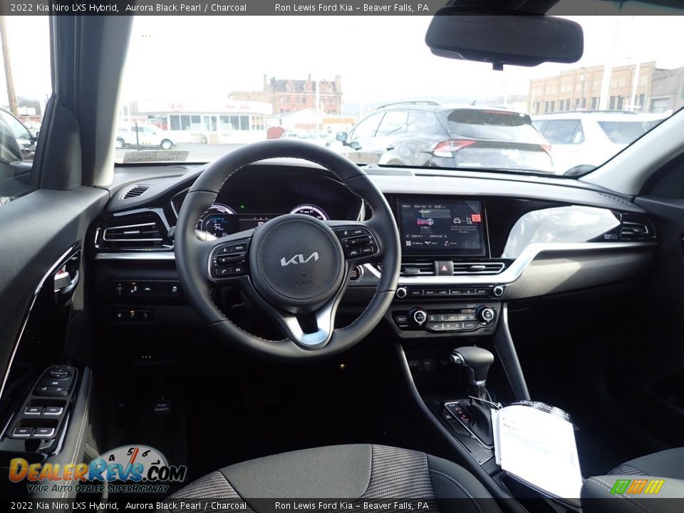 2022 Kia Niro LXS Hybrid Aurora Black Pearl / Charcoal Photo #12