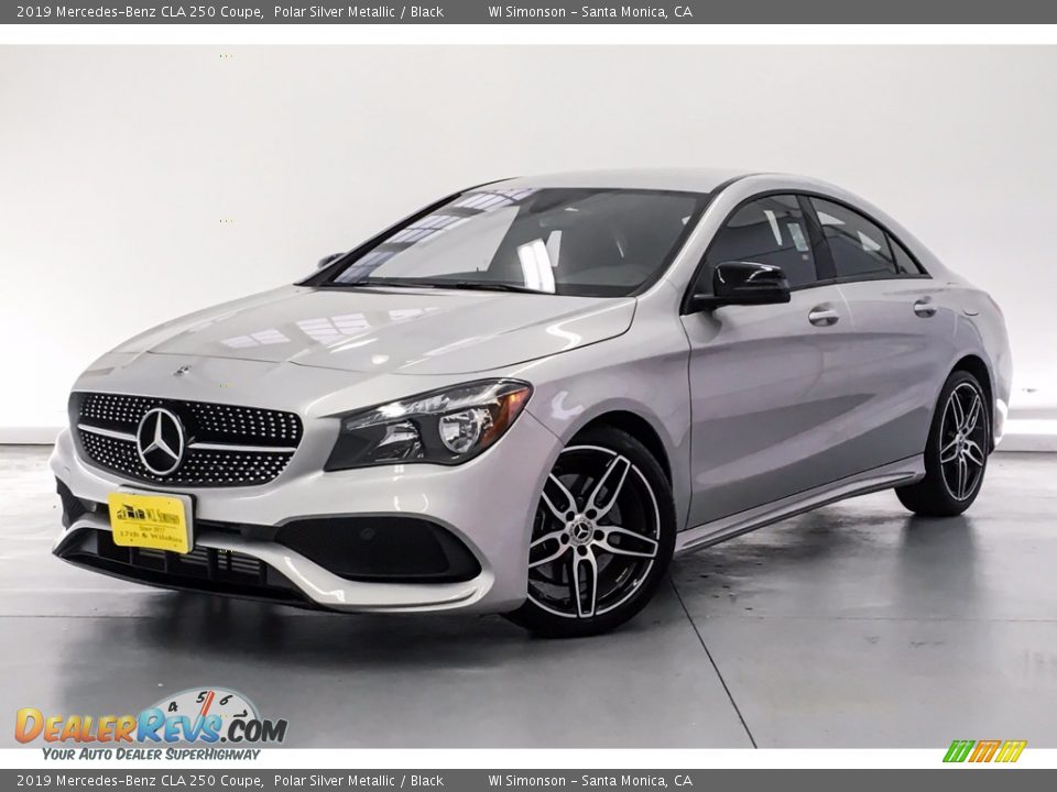 2019 Mercedes-Benz CLA 250 Coupe Polar Silver Metallic / Black Photo #12