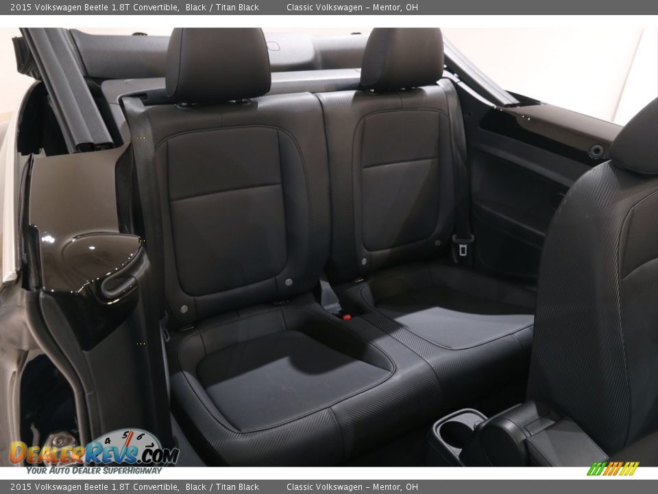 Rear Seat of 2015 Volkswagen Beetle 1.8T Convertible Photo #17