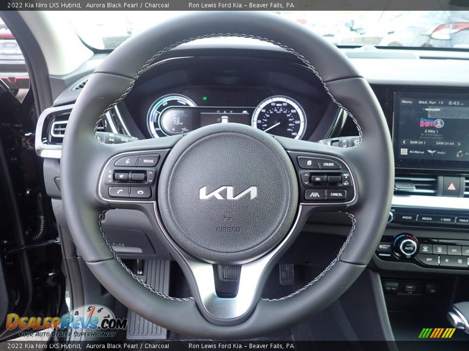 2022 Kia Niro LXS Hybrid Aurora Black Pearl / Charcoal Photo #17