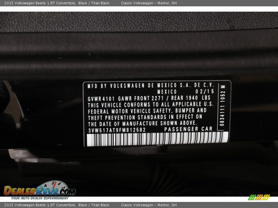 2015 Volkswagen Beetle 1.8T Convertible Black / Titan Black Photo #22