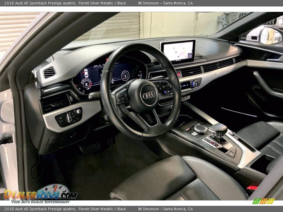 Black Interior - 2018 Audi A5 Sportback Prestige quattro Photo #14