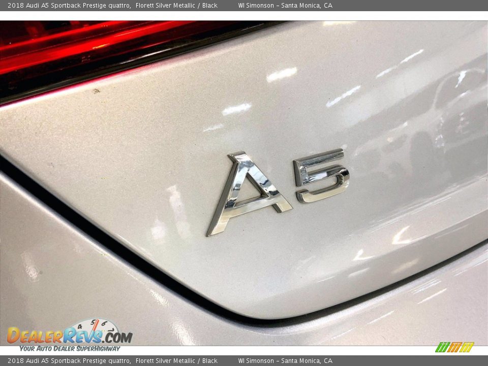 2018 Audi A5 Sportback Prestige quattro Florett Silver Metallic / Black Photo #31