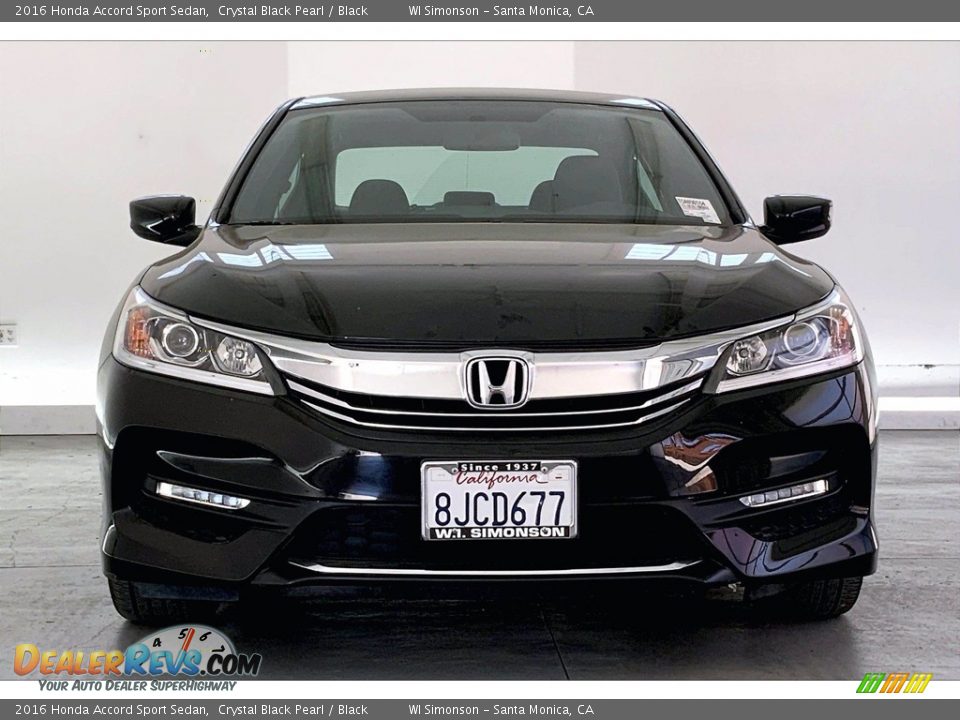 2016 Honda Accord Sport Sedan Crystal Black Pearl / Black Photo #2