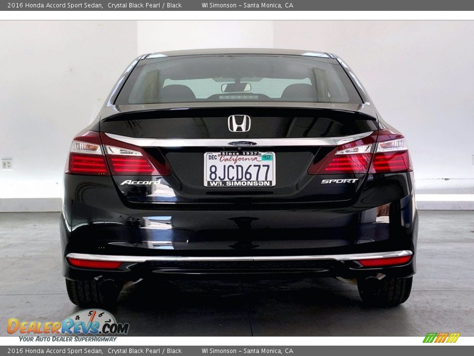 2016 Honda Accord Sport Sedan Crystal Black Pearl / Black Photo #3