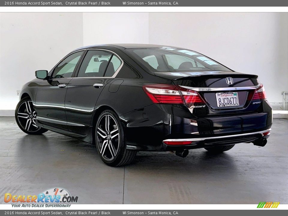 2016 Honda Accord Sport Sedan Crystal Black Pearl / Black Photo #10