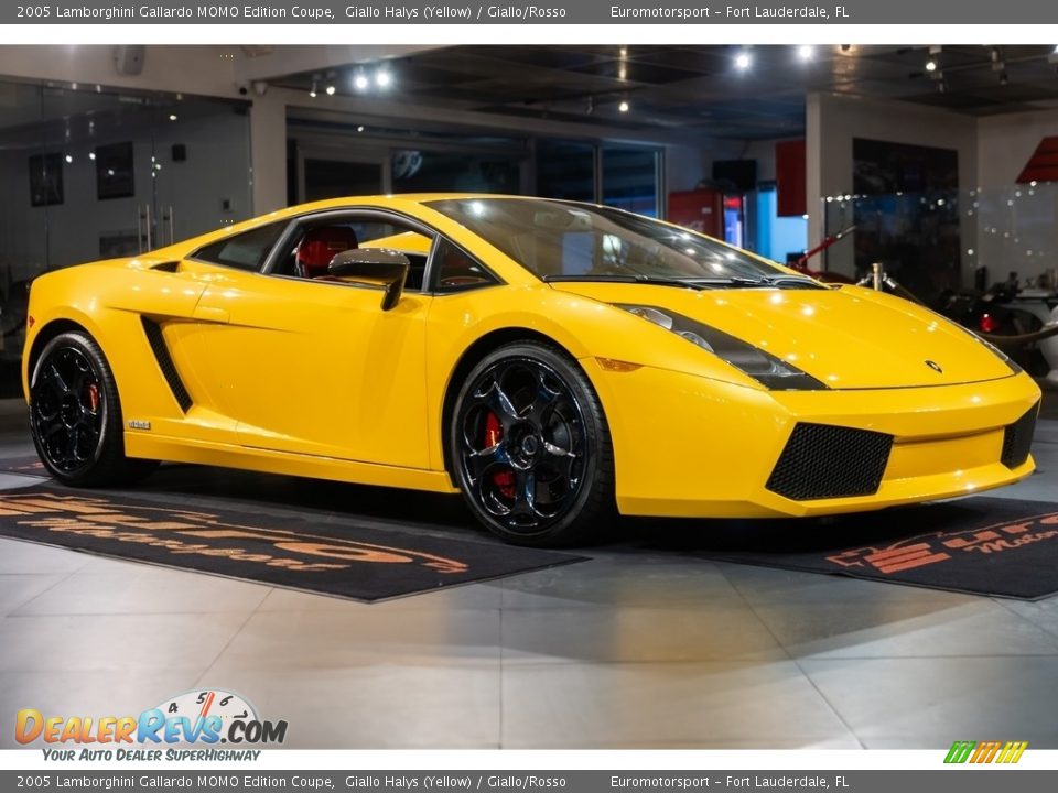 2005 Lamborghini Gallardo MOMO Edition Coupe Giallo Halys (Yellow) / Giallo/Rosso Photo #2