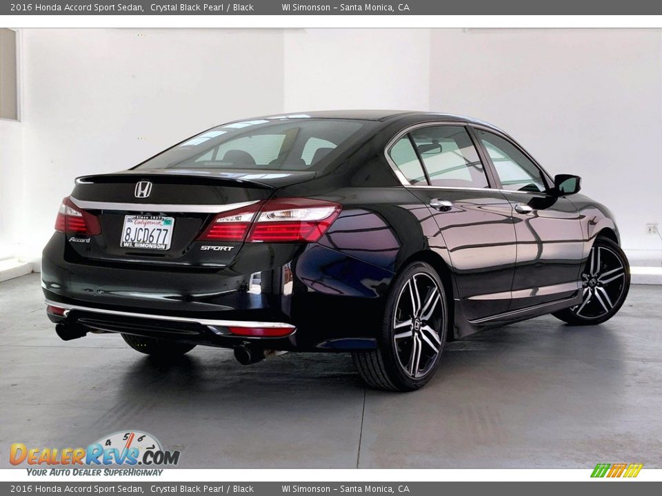 2016 Honda Accord Sport Sedan Crystal Black Pearl / Black Photo #13