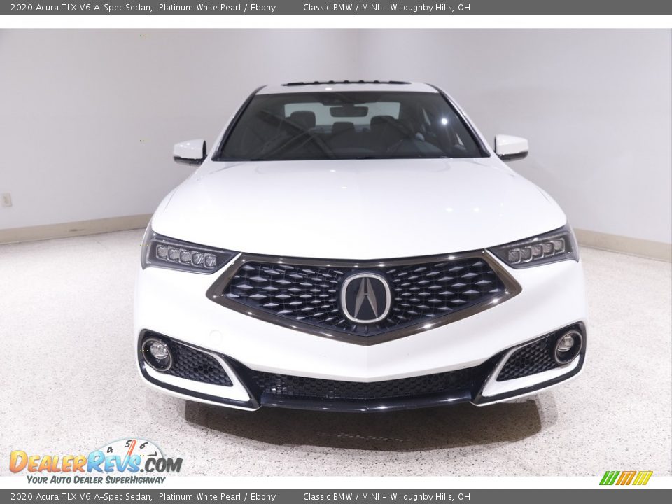 2020 Acura TLX V6 A-Spec Sedan Platinum White Pearl / Ebony Photo #2