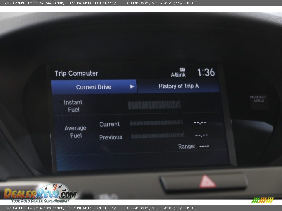 2020 Acura TLX V6 A-Spec Sedan Platinum White Pearl / Ebony Photo #12