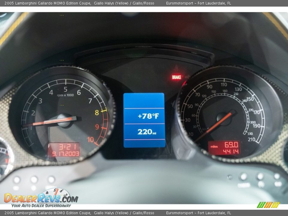 2005 Lamborghini Gallardo MOMO Edition Coupe Gauges Photo #17