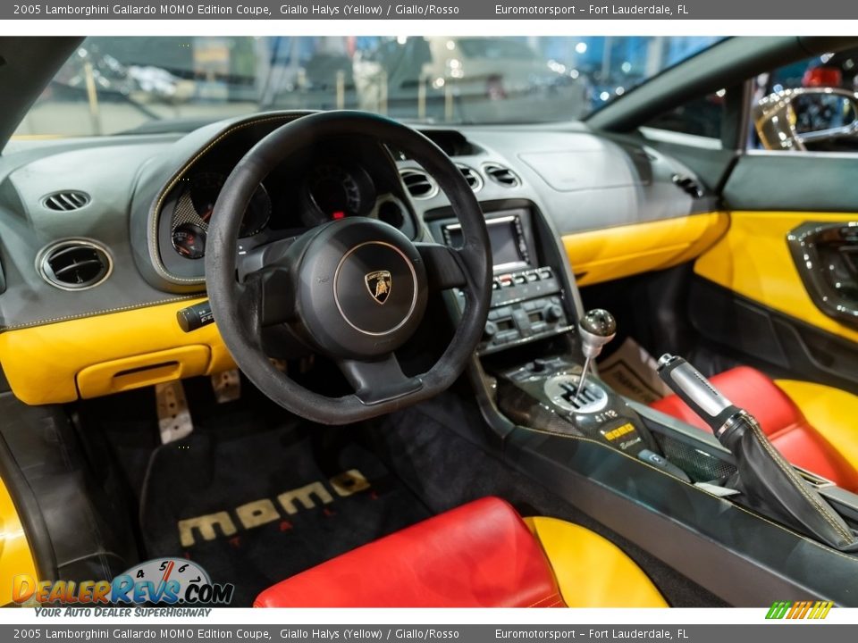 Giallo/Rosso Interior - 2005 Lamborghini Gallardo MOMO Edition Coupe Photo #21