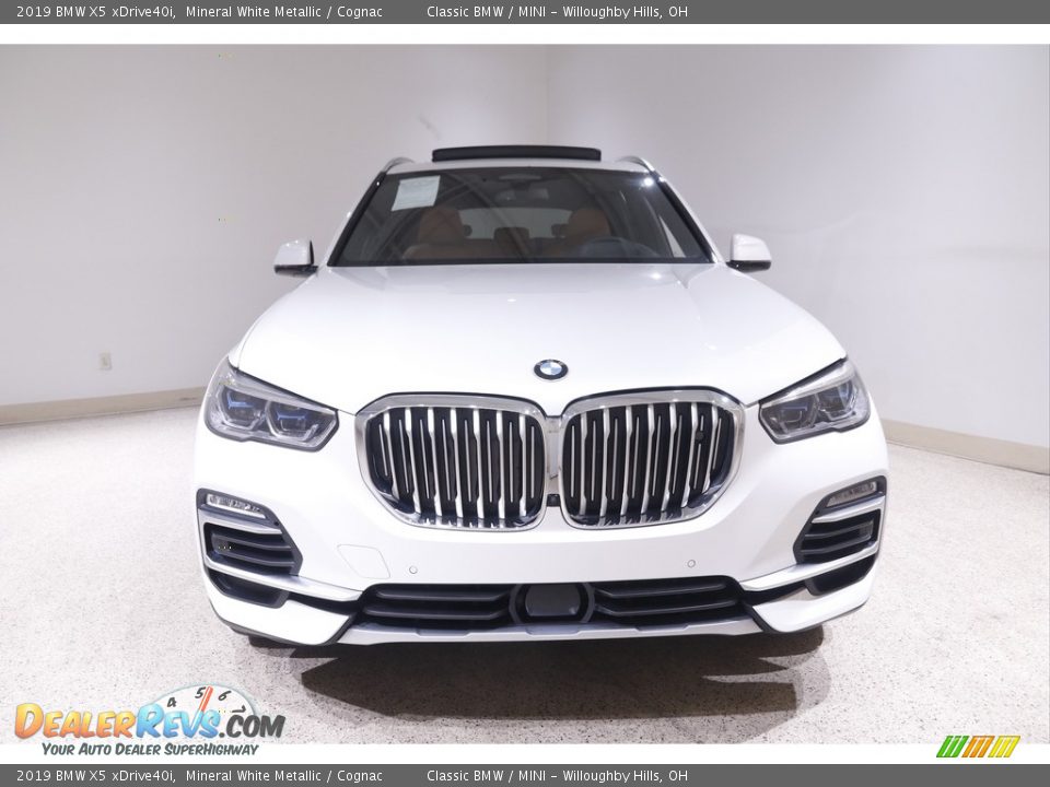 2019 BMW X5 xDrive40i Mineral White Metallic / Cognac Photo #2