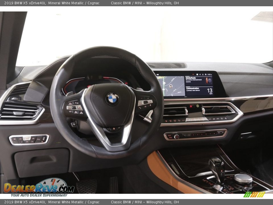 2019 BMW X5 xDrive40i Mineral White Metallic / Cognac Photo #6