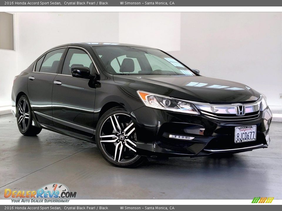 2016 Honda Accord Sport Sedan Crystal Black Pearl / Black Photo #34