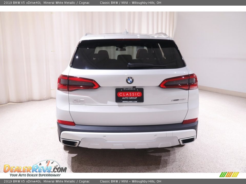 2019 BMW X5 xDrive40i Mineral White Metallic / Cognac Photo #22