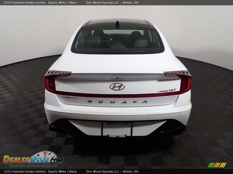 2020 Hyundai Sonata Limited Quartz White / Black Photo #16