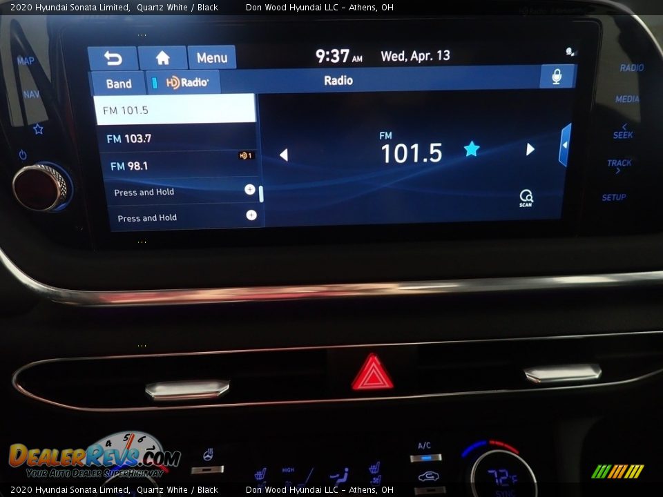2020 Hyundai Sonata Limited Quartz White / Black Photo #29