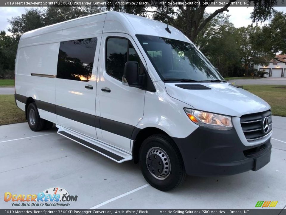 2019 Mercedes-Benz Sprinter 3500XD Passenger Conversion Arctic White / Black Photo #1