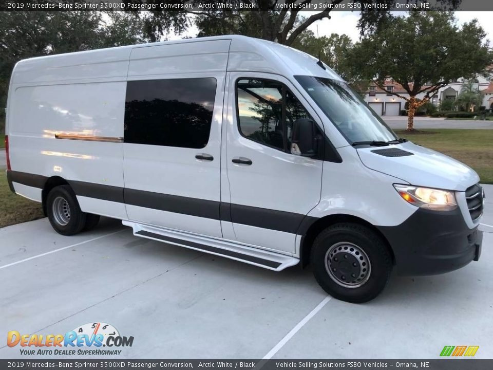 2019 Mercedes-Benz Sprinter 3500XD Passenger Conversion Arctic White / Black Photo #12