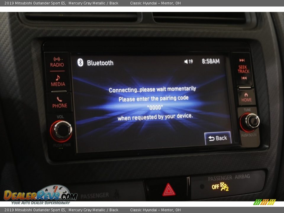 2019 Mitsubishi Outlander Sport ES Mercury Gray Metallic / Black Photo #10