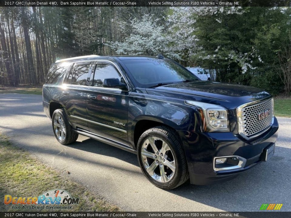 2017 GMC Yukon Denali 4WD Dark Sapphire Blue Metallic / Cocoa/­Shale Photo #1