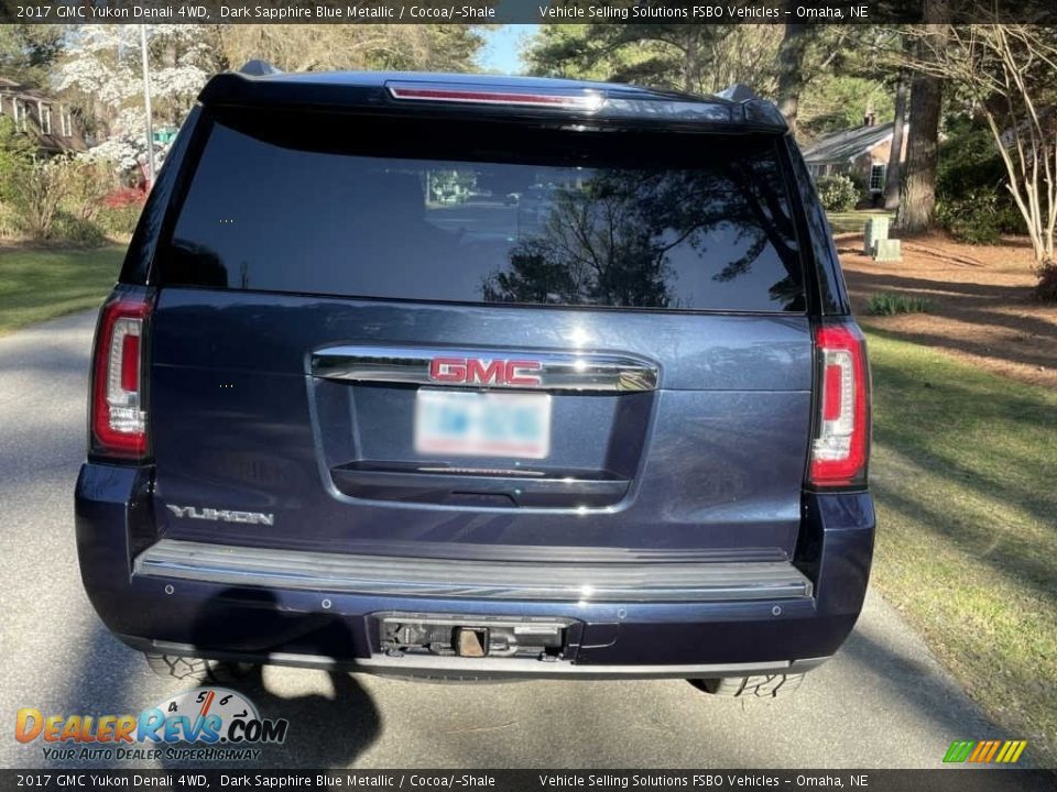 2017 GMC Yukon Denali 4WD Dark Sapphire Blue Metallic / Cocoa/­Shale Photo #9