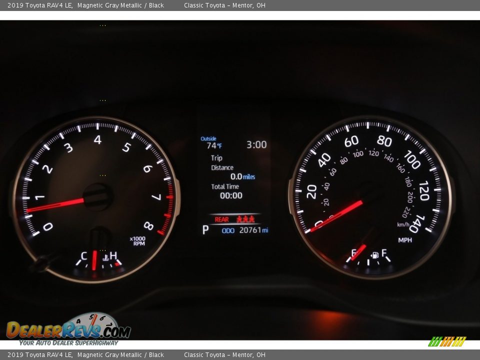 2019 Toyota RAV4 LE Magnetic Gray Metallic / Black Photo #8