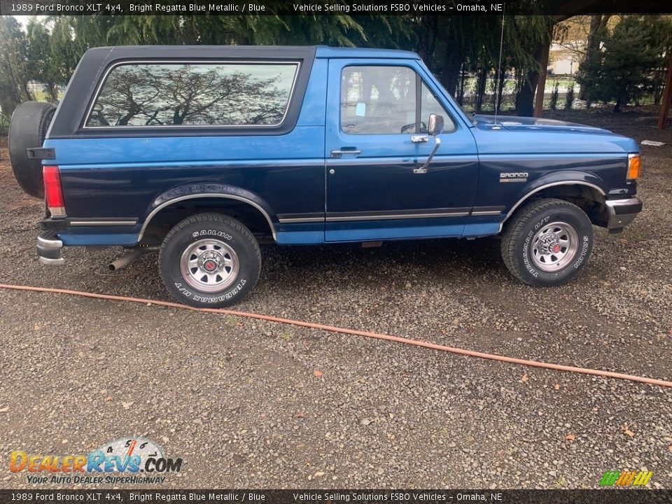 1989 Ford Bronco XLT 4x4 Bright Regatta Blue Metallic / Blue Photo #1