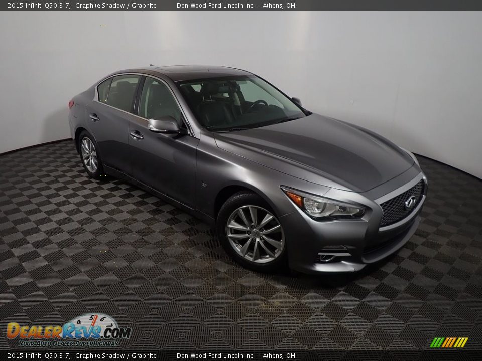 2015 Infiniti Q50 3.7 Graphite Shadow / Graphite Photo #5