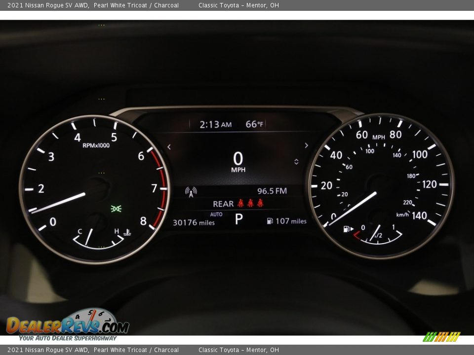2021 Nissan Rogue SV AWD Pearl White Tricoat / Charcoal Photo #8