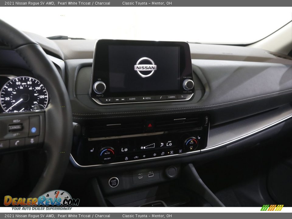 2021 Nissan Rogue SV AWD Pearl White Tricoat / Charcoal Photo #9