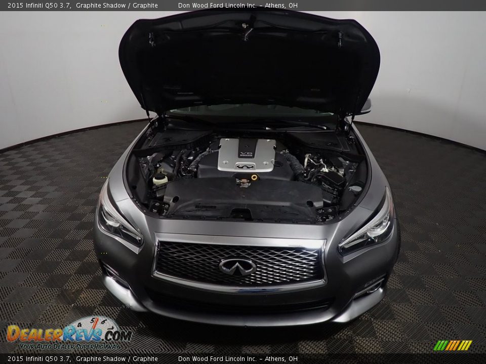 2015 Infiniti Q50 3.7 Graphite Shadow / Graphite Photo #8
