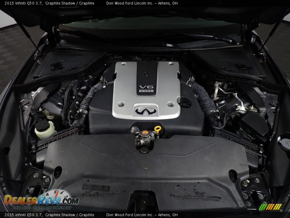 2015 Infiniti Q50 3.7 Graphite Shadow / Graphite Photo #9