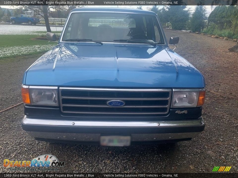 1989 Ford Bronco XLT 4x4 Bright Regatta Blue Metallic / Blue Photo #15