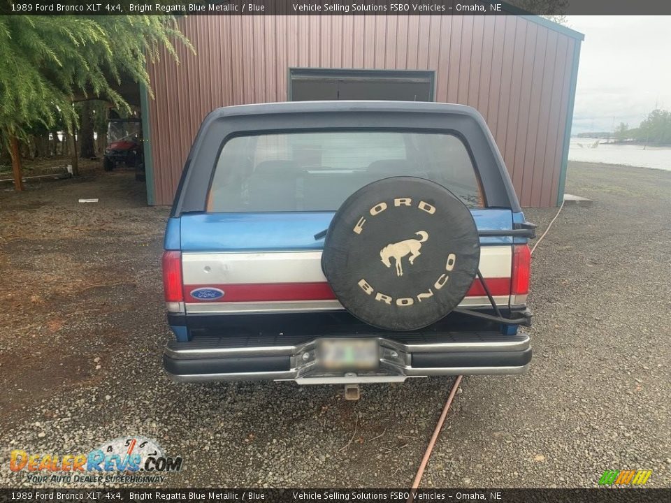 1989 Ford Bronco XLT 4x4 Bright Regatta Blue Metallic / Blue Photo #16