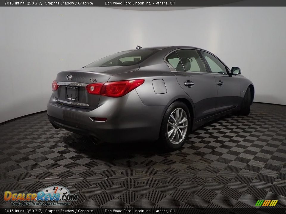 2015 Infiniti Q50 3.7 Graphite Shadow / Graphite Photo #18