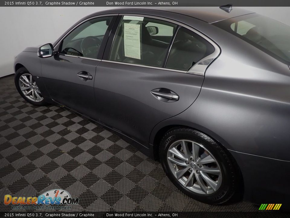 2015 Infiniti Q50 3.7 Graphite Shadow / Graphite Photo #20