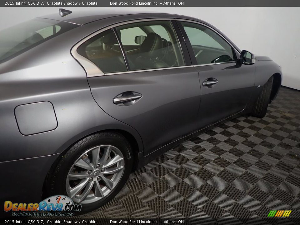 2015 Infiniti Q50 3.7 Graphite Shadow / Graphite Photo #21