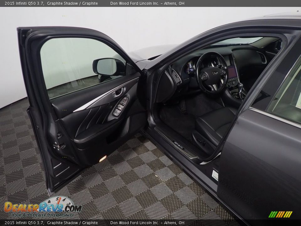 2015 Infiniti Q50 3.7 Graphite Shadow / Graphite Photo #22